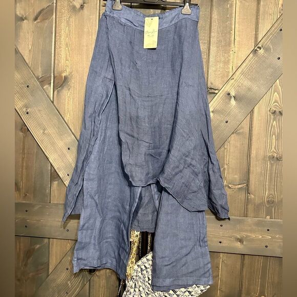 Italian Linen Pant Skirt - Picture 12 of 15